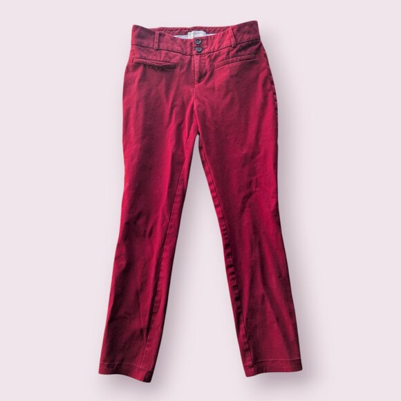 Red Anthropologie Slim Jeans US size 0 - Picture 1 of 2